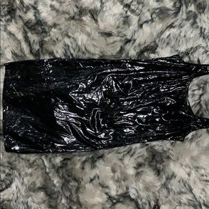 Latex Black Dress
